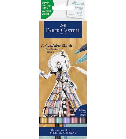Faber-Castell Markers - 6 pcs - Goldfaber Sketch - Fashion