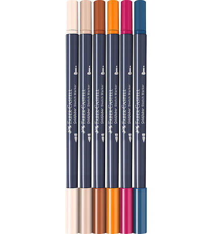 Faber-Castell Markers - 6 pcs - Goldfaber Sketch - Manga
