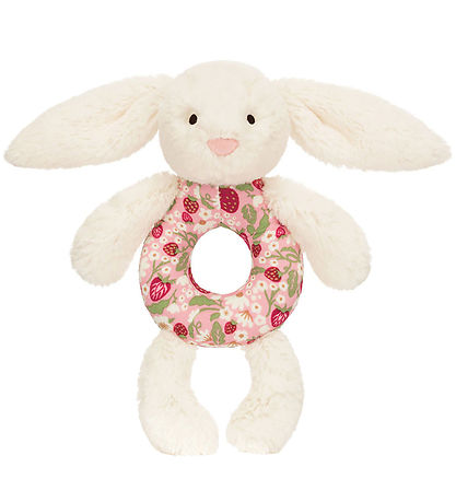 Jellycat Ring rattle - 18x8 cm - Blossom Cream Bunny Berry