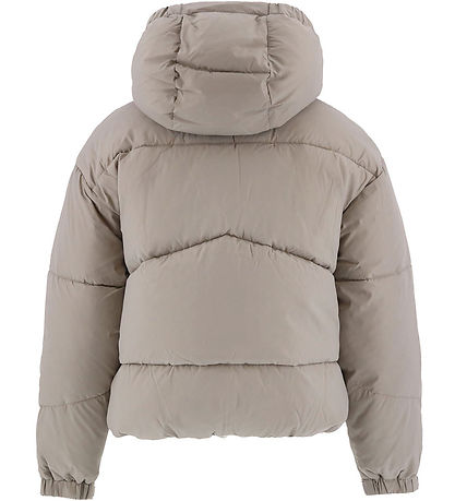 Calvin Klein Padded Jacket - Short Pouf - Mourning Dove Grey