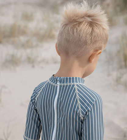 Petit Piao Badoverall - Blue Mirage/Off White