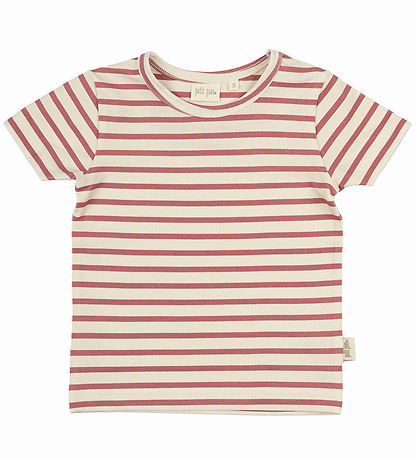 Petit Piao Stuttermabolur - Baggy Sum - visnað Rose/Off White