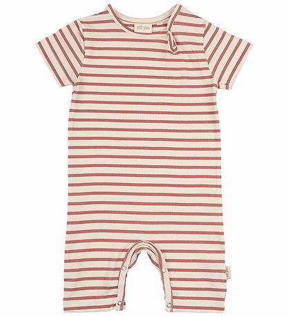 Petit Piao Summer Romper - Sum - Withered Rose/Off White