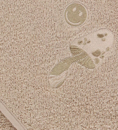 Serviette pour bébé Nørgaard Madsens - 75x75 cm - Sable av. Chap