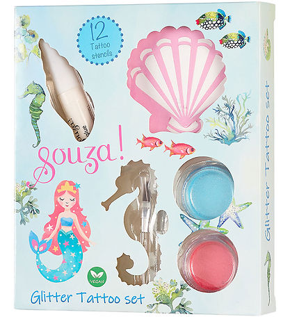 Souza Tatueringssats - Glitter - Sjöjungfru