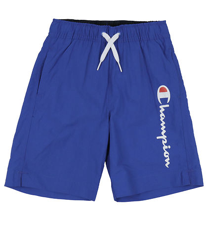 Champion Badshorts - Blå m. Logo