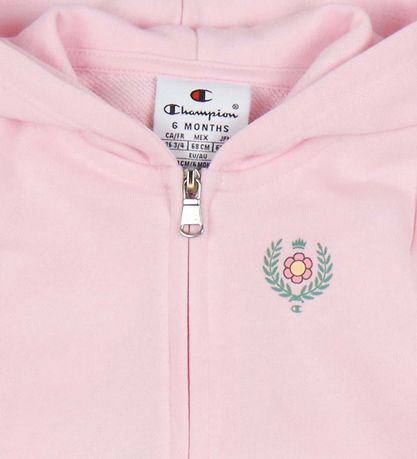 Champion Set - Cardigan/Byxor - Rosa/Svart m. Logo
