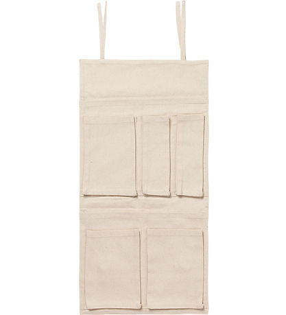 Ferm Living Wall pockets - Canvas - 65x32 cm - Off White