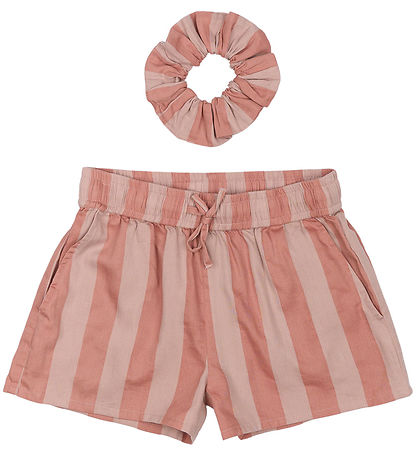 The New Shorts - TnOfelia - Old Rose Striped