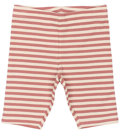 The New Bicycle Shorts - TnMoore - Rib - Old Rose Striped