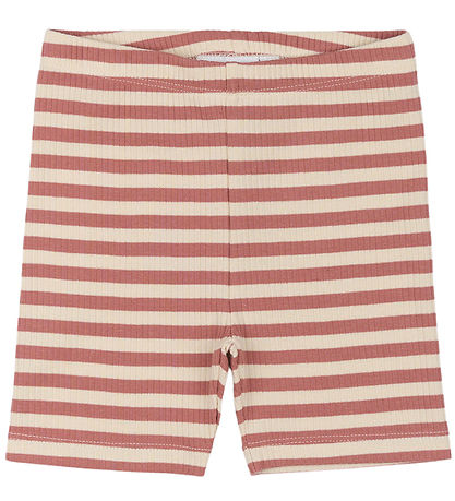 The New Siblings Bicycle Shorts - TnstFro - Rib - Old Rose Strip