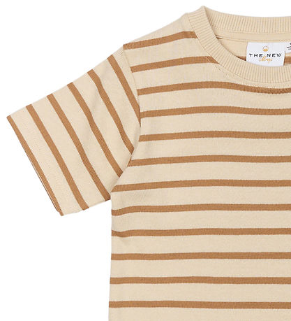 The New Siblings Stuttermabolur - TnstNat - Indverskt Tan Stripe