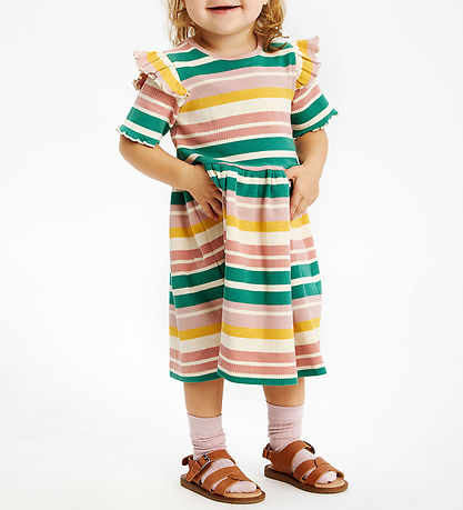 The New Siblings Kleid - TnstOcean - Rib - Multi Striped