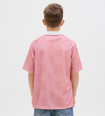 Jack & Jones Polo - JcoLido - Bleikt Ískál/Grey Flannel