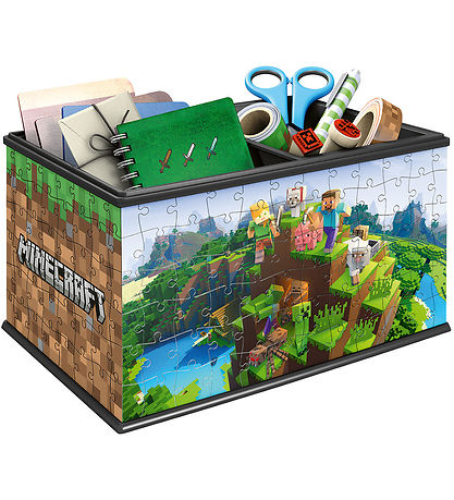 Ravensburger Jigsaw Puzzle - 3D Treasure Box - 223 Parts - Minec