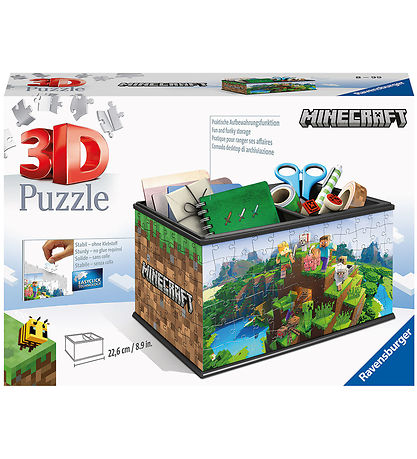 Ravensburger Jigsaw Puzzle - 3D Treasure Box - 223 Parts - Minec