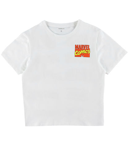 Name It T-shirt - NkmAdriel - Bright White w. Print