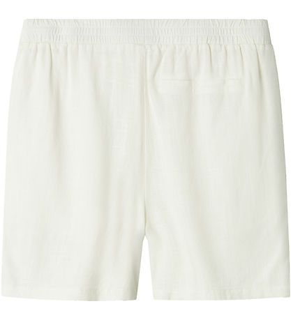 LMTD Shorts - Viscose/Linen - Noos - NlnFinen - White Alyssum