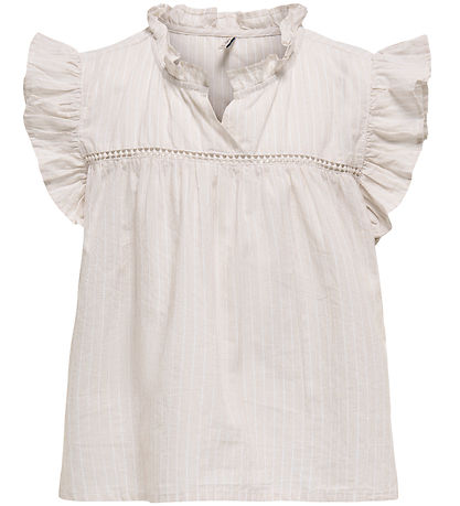 Kids Only T-shirt - KogDaimi - Feather Gray/White