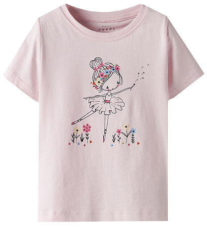 Name It T-Shirt - 2er-Pack - NmfVanaya - Ballerina/Bright White