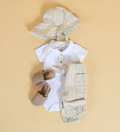 Name It Bodysuit s/s - NbmHofman - Polo - Bright White