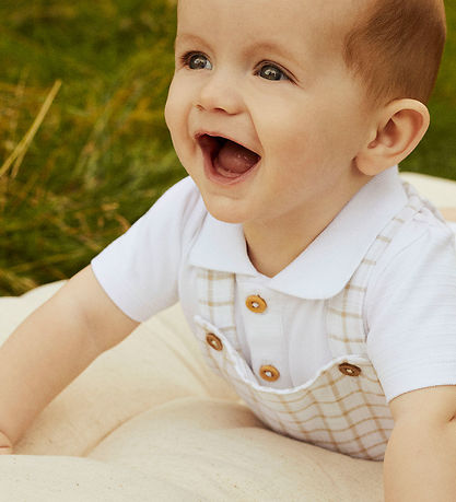 Name It Bodysuit s/s - NbmHofman - Polo - Bright White