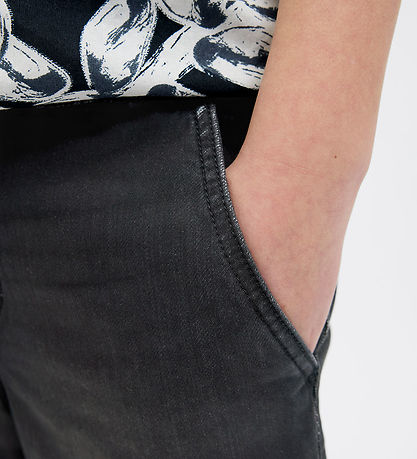 Jack & Jones Shorts - JjRick JjLane - Black Denim
