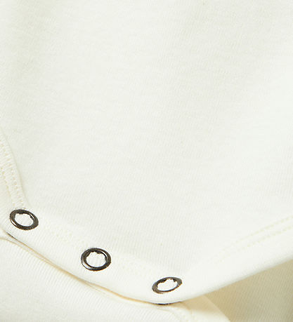 Lil' Atelier Stuttermabolur - NbfFundo - Coconut Mjólk/Zen Blue