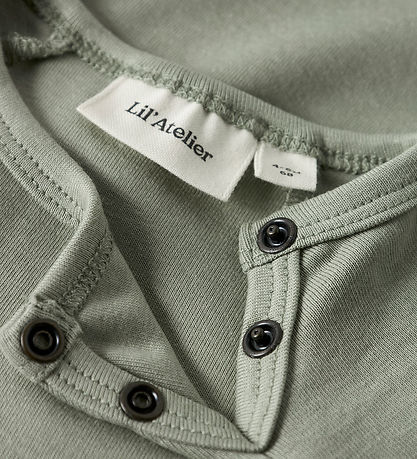 Lil' Atelier Bodysuit s/s - NbmLalo - Seagrass