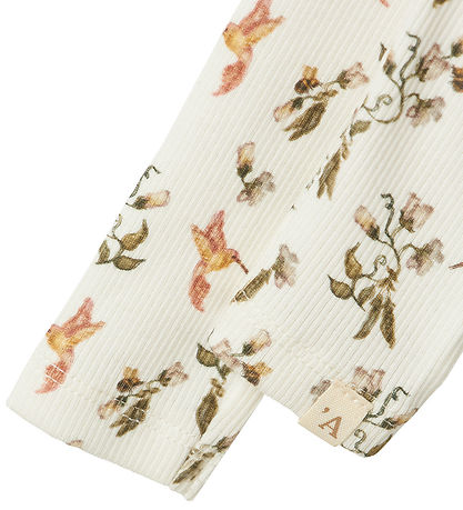 Lil' Atelier Leggings - NbfLavo - Kokosmjölk/Humming Bird