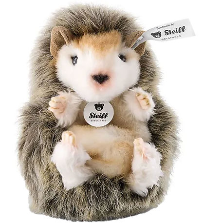Steiff Soft Toy - 10cm - Joggi Baby Hedgehog - Dark Brown