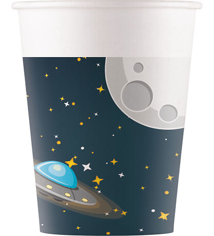 Decorata Party Pappabolli - 8 Pakki - 200ml - Rocket Space