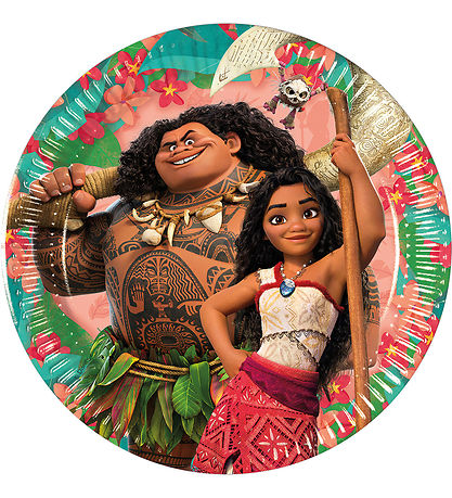 Decorata Party Paper plates - 8-Pack - 20 cm - Moana II