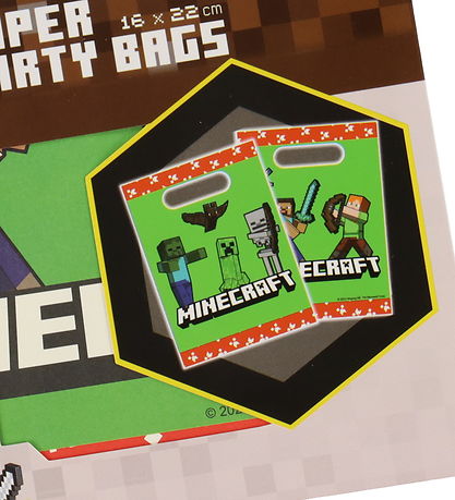 Decorata Party Godispåse - 4-pack - Minecraft