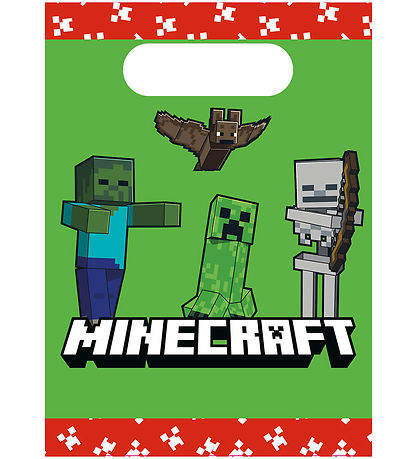 Decorata Party Godispåse - 4-pack - Minecraft