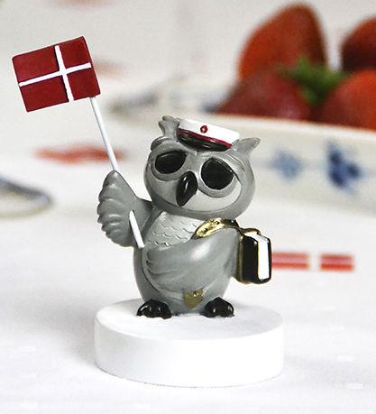 Kids by Friis Owl w. Book And Flag - Red