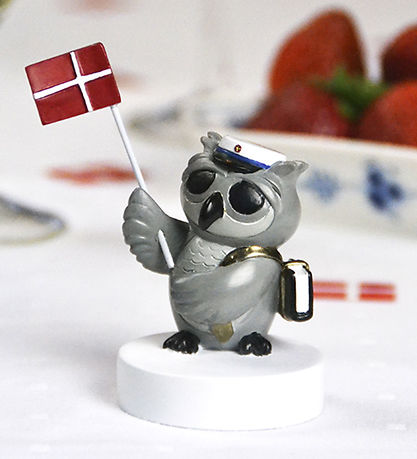 Kids by Friis Owl w. Book And Flag - Blue