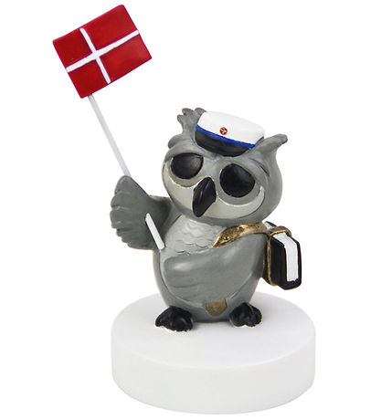 Kids by Friis Owl w. Book And Flag - Blue