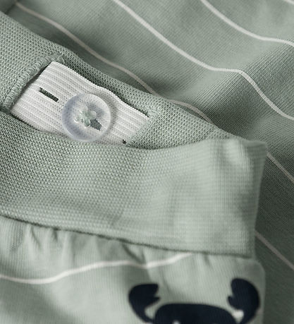 Name It Trousers - NbmVroels - Aqua Gray/Crabs