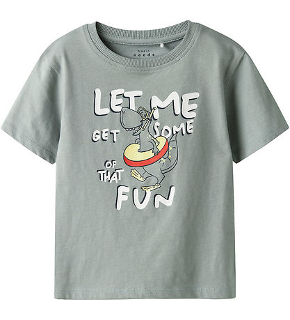 Name It Shorts Set - Shorts/T-shirt - NmmVigor - Slate Gray
