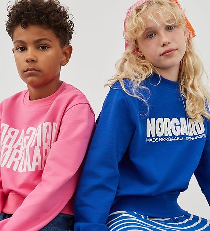 Mads Nørgaard Sweatshirt - Talinka - Knockout Pink w. Logo