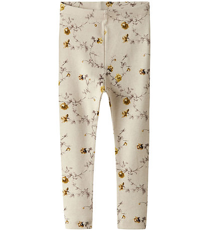 Name It Leggings -NmfHerosa - Peyote Melange M. Blóm