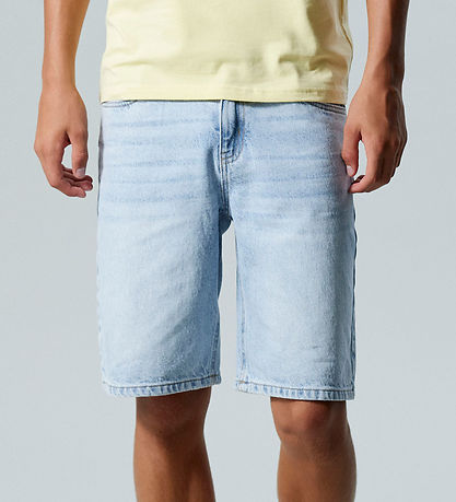 LMTD Stuttbuxur - NlnKim - Light Blue Denim