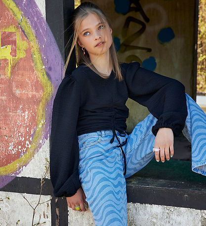 Hound Bluse - Crepe Top - Schwarz