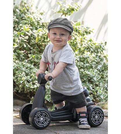 Plasto Scooter with Silent Wheels - Black