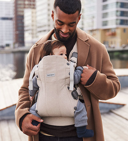 BabyBjörn Voetenzak - Harmony - Geweefd Melange - Licht Beige