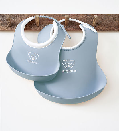 BabyBjørn Lätzchen - 2er-Pack - Pastellblau