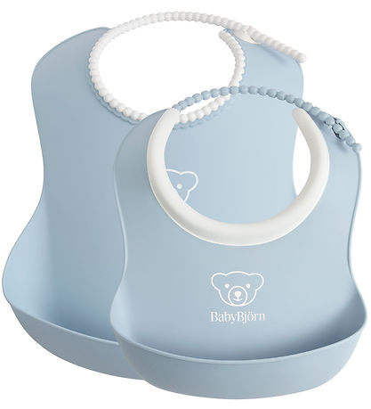 BabyBjørn Lätzchen - 2er-Pack - Pastellblau