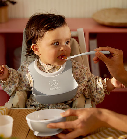 BabyBjörn Matarsett - 3 Partar - Grátt