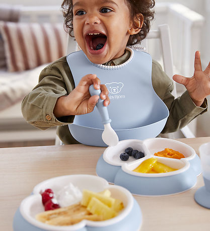 BabyBjörn Matarsett - 8 Partar - Pastelblátt